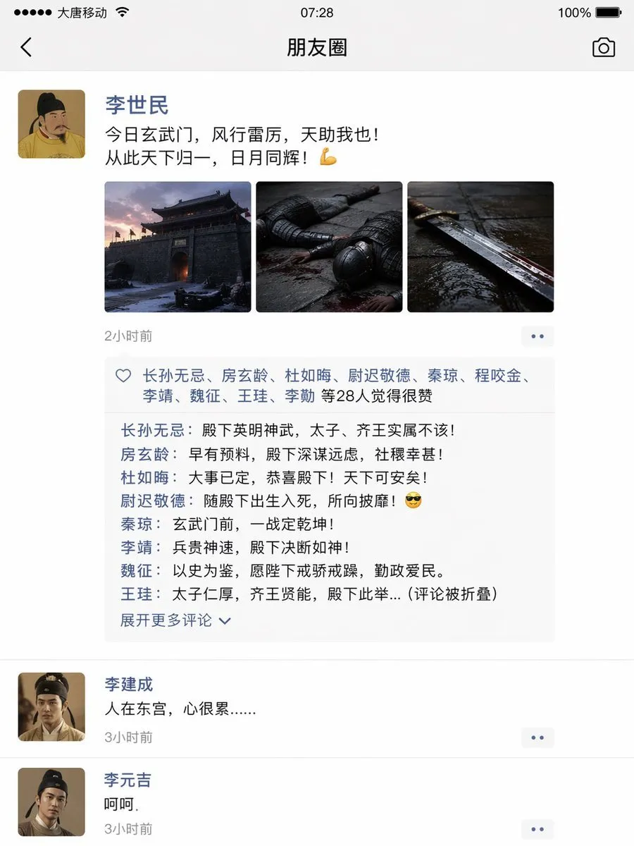 Xuanwu Gate Incident WeChat Moments - Other - AI Generated Image