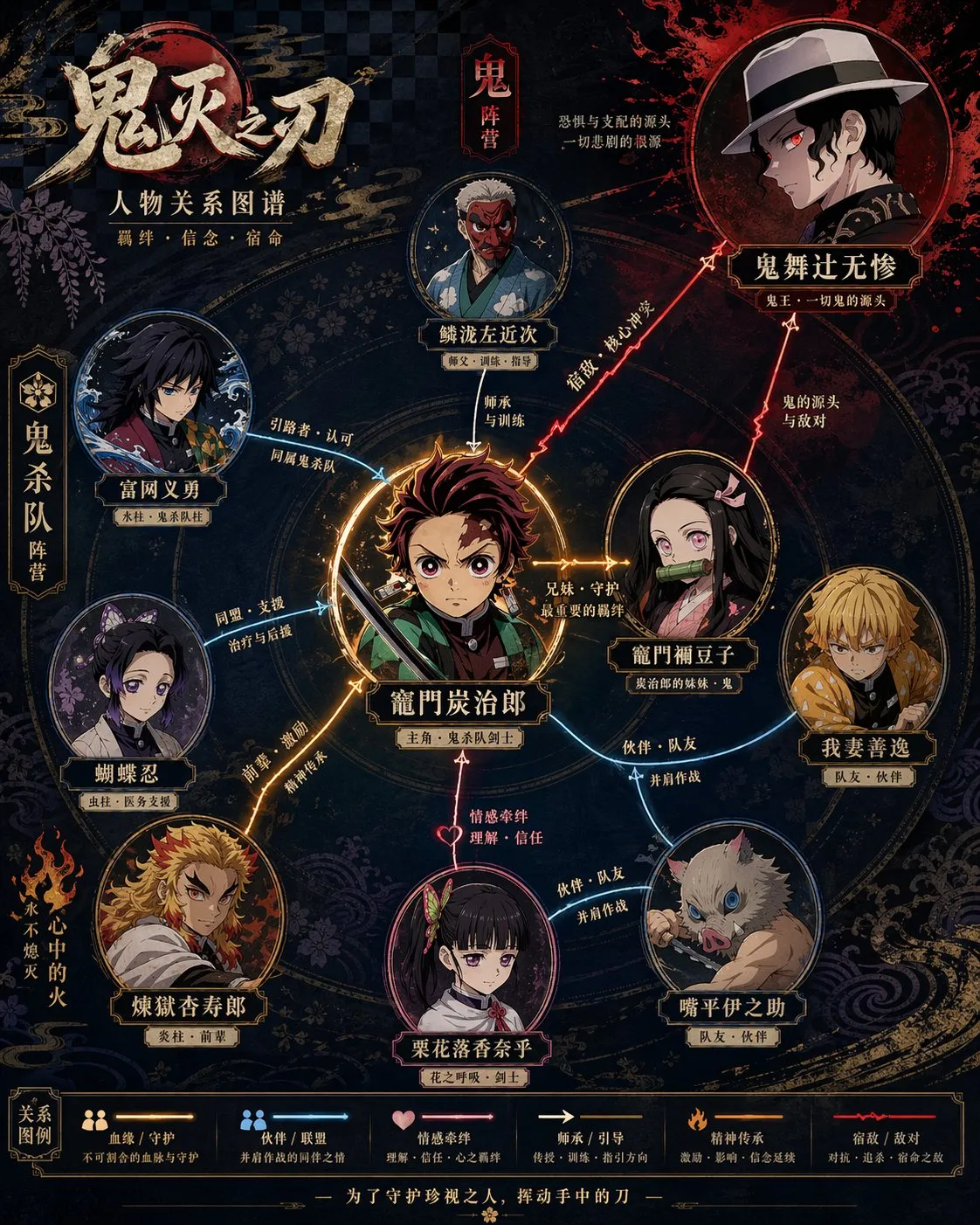 Poster Character Relationship Map Poster Design - Poster Design, AI Generated - AI Generated Image