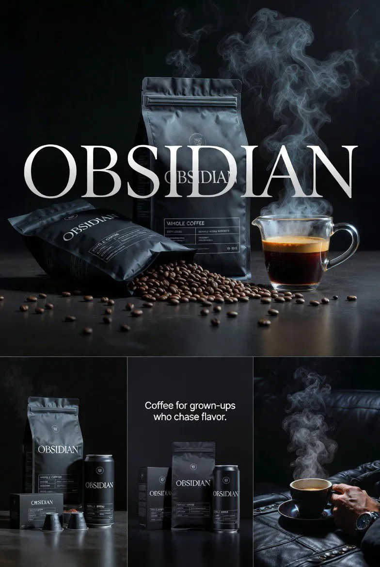 Cinematic and Photorealistic Coffee in Studio Setting - Luxury, Food Photography, Brand Design - AI Generated Image