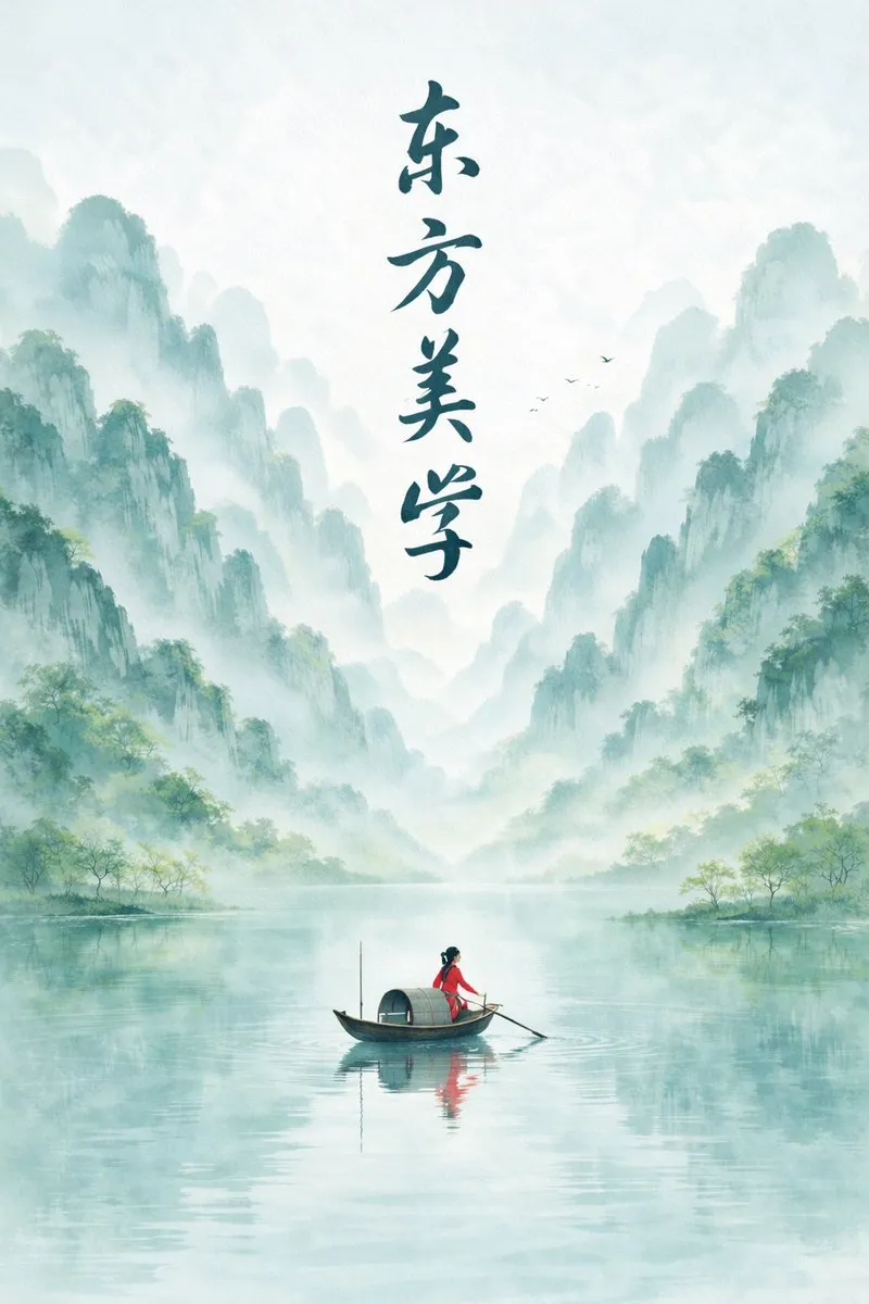 AI-Generated Poster New Chinese Ink Landscape - Poster Design, AI Generated - AI Generated Image