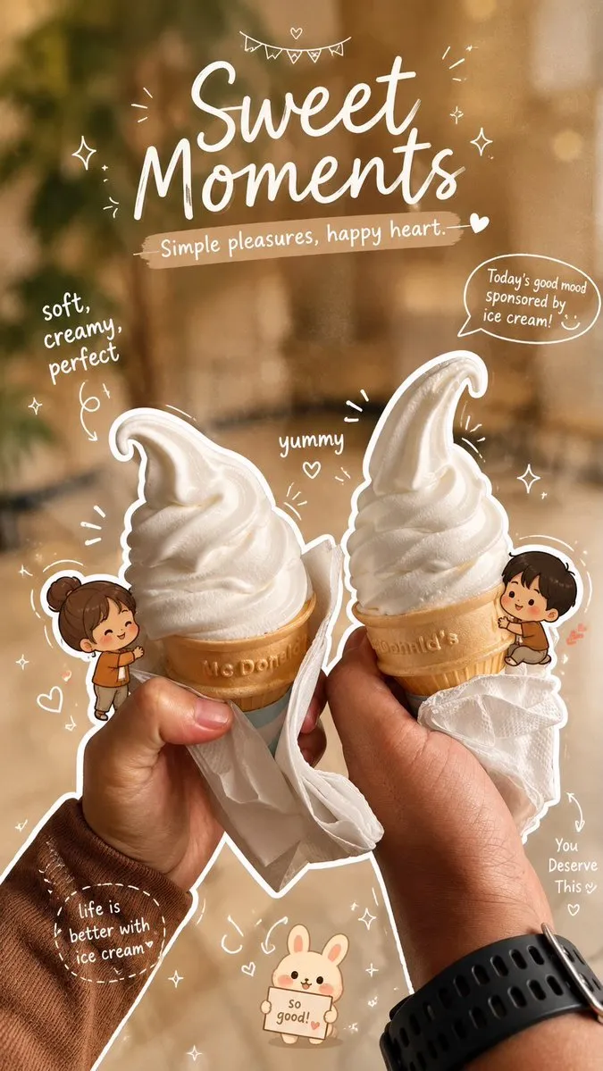 AI-Generated Cinematic and Illustrated Coffee - Food Photography, Illustration, Pastel - AI Generated Image