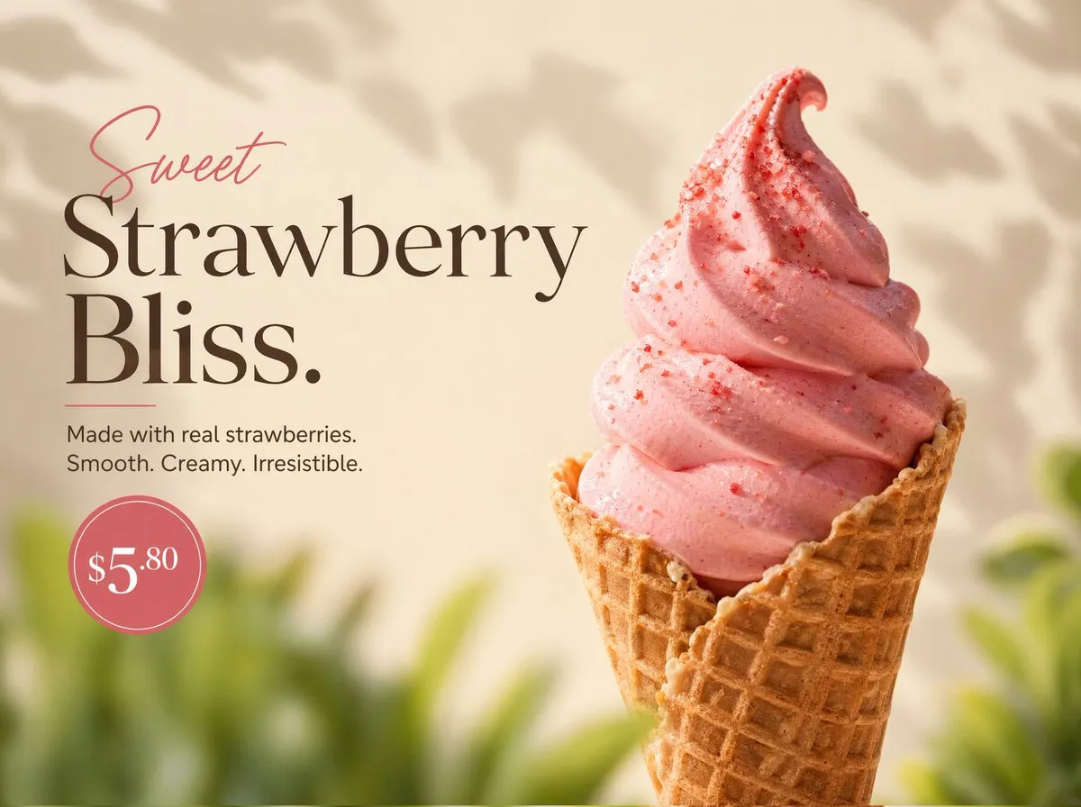 AI-Generated Soft Toned and Elegant Dessert - Food Photography, Luxury, Minimalist - AI Generated Image