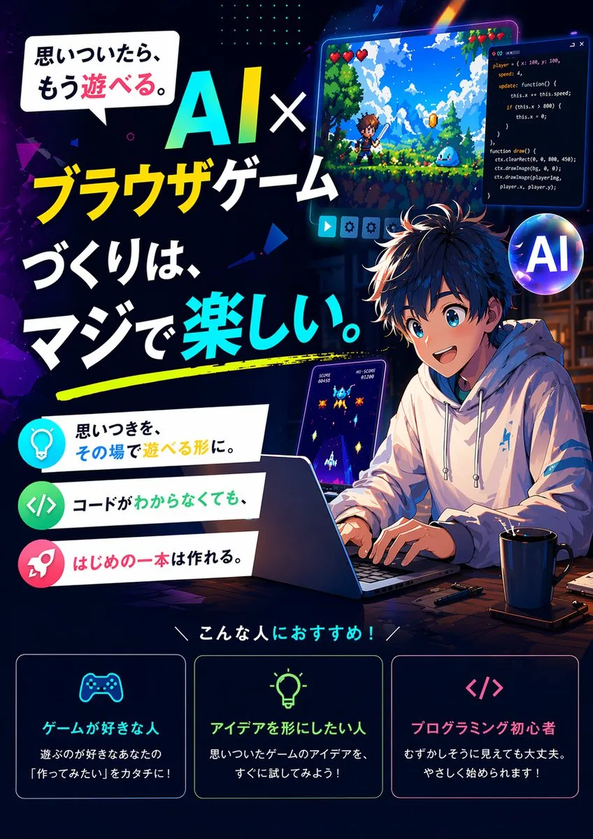 AI-Generated Poster Browser Game Ad Creative - Poster Design, AI Generated - AI Generated Image