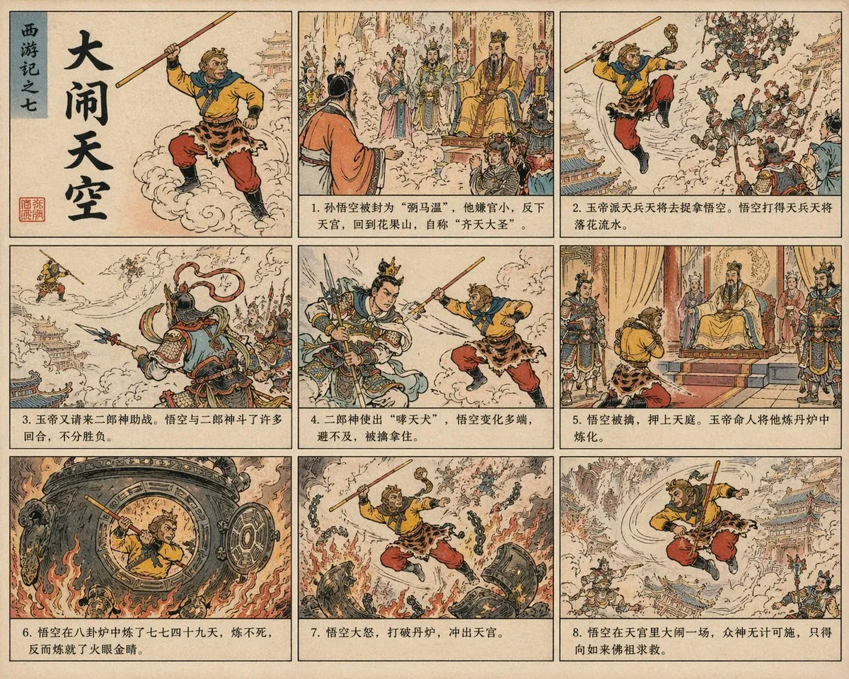 AI-Generated Poster Journey to the West - Poster Design, AI Generated - AI Generated Image