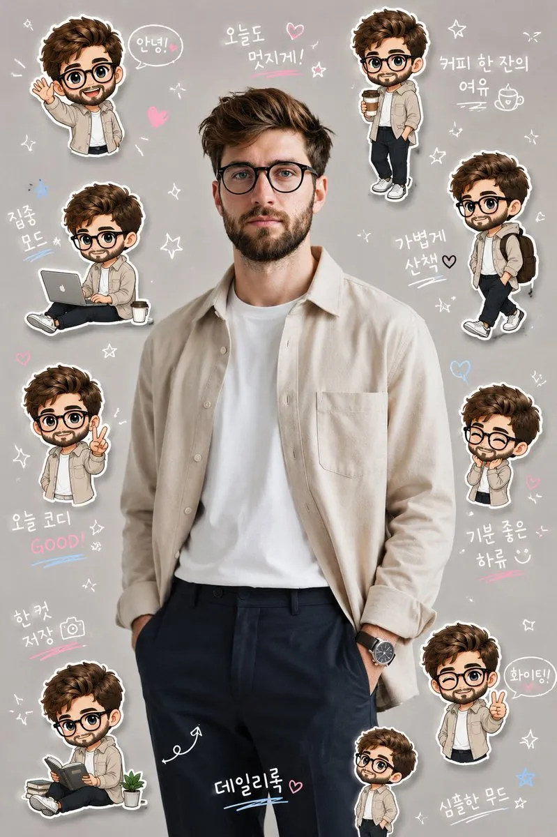 Photorealistic and Illustrated Portrait Design - Portrait Photography, Fashion, Illustration - AI Generated Image