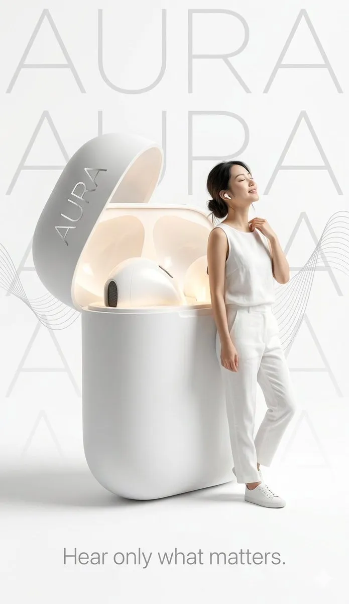 Minimalist and Soft Toned Female Figure on White - Minimalist, Portrait Photography, Ad Creative - AI Generated Image