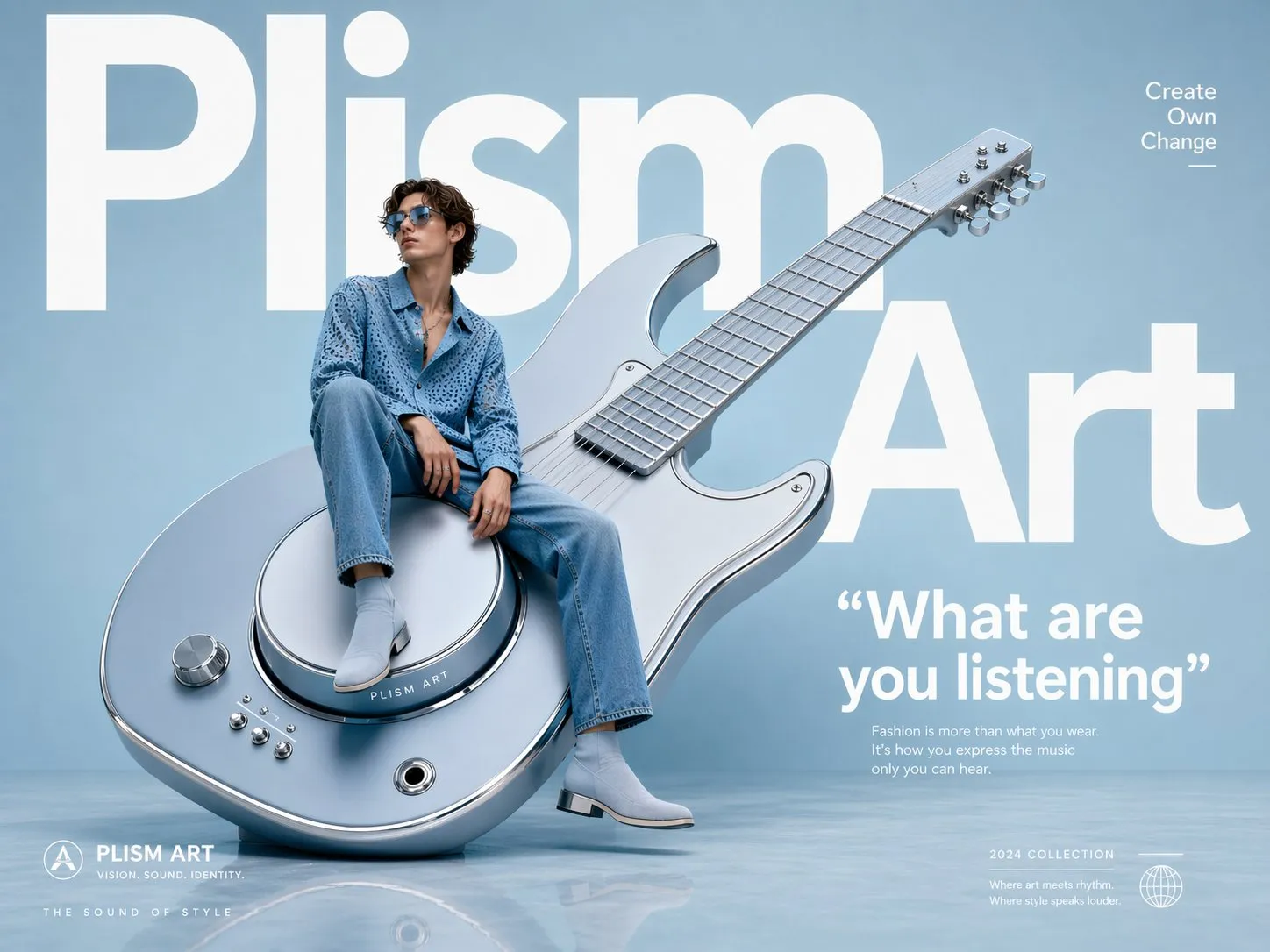 Pastel and Studio Eyewear in Studio Setting - Fashion, UI Design, Ad Creative - AI Generated Image
