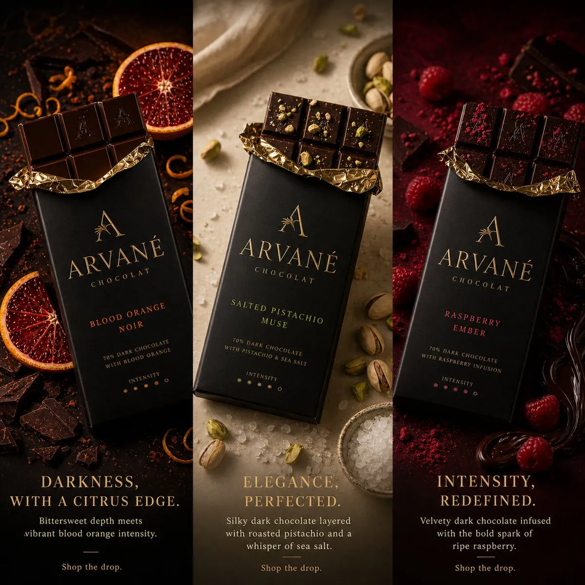 AI-Generated Cinematic and Elegant Chocolate - Luxury, Ad Creative, Food Photography - AI Generated Image