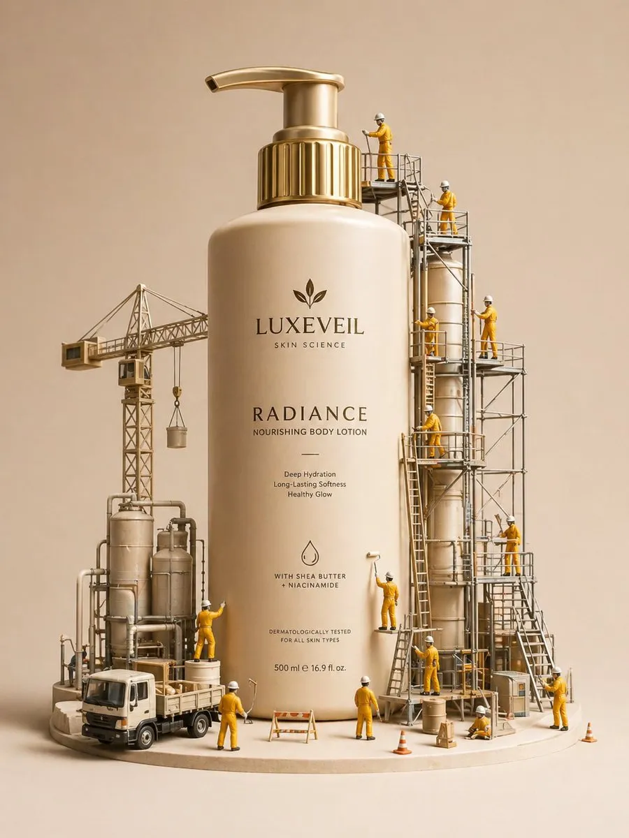 Photorealistic and Hyper-Realistic Skincare in - Product Photography, Scene Composite, Luxury - AI Generated Image