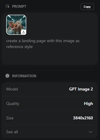 AI-Generated Landing Page Create a landing page - UI Design, AI Generated - AI Generated Image