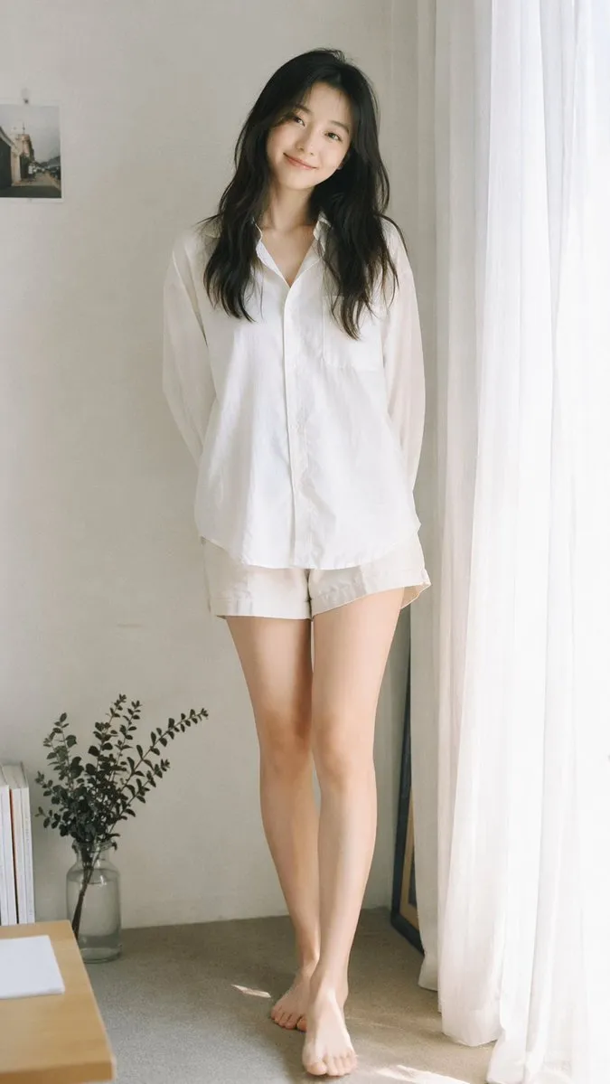 Dreamy 35mm Film Portrait of Asian Woman - Photography, Landscape, Abstract - AI Generated Image