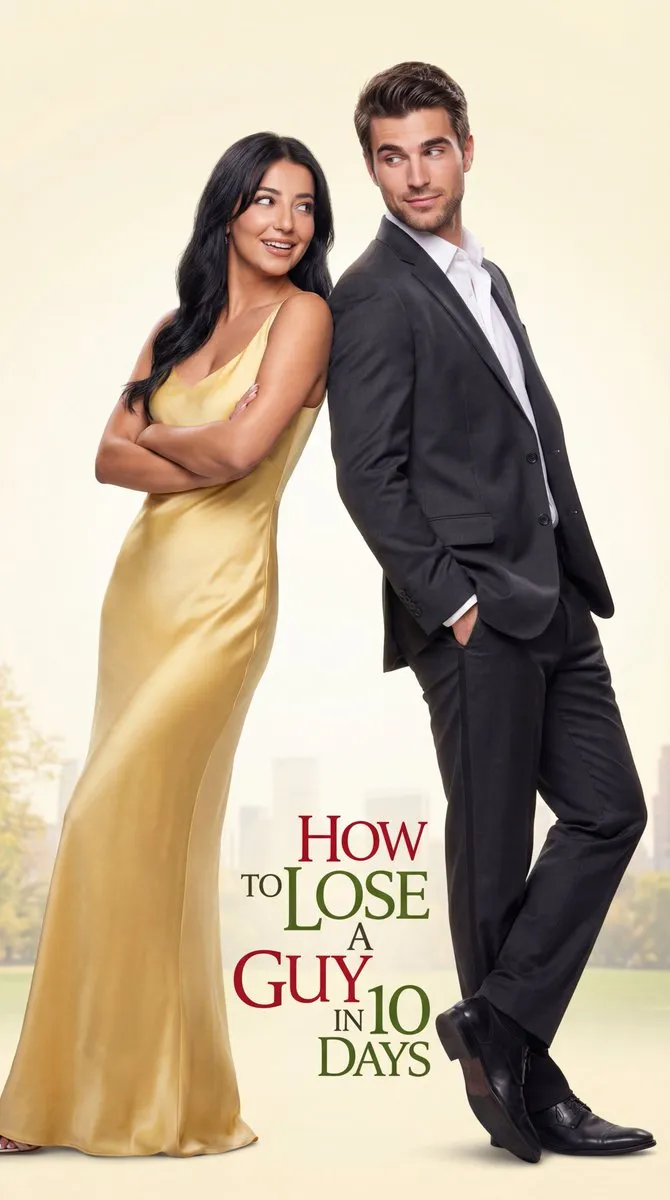 Romantic Comedy Poster: How to Lose a Guy in 10 Days - Cinematic, Poster - AI Generated Image