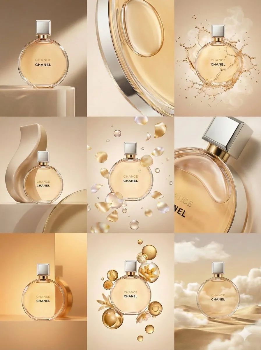 Chanel Chance Perfume: Luxury Product Photography Collection - Product, Photography - AI Generated Image