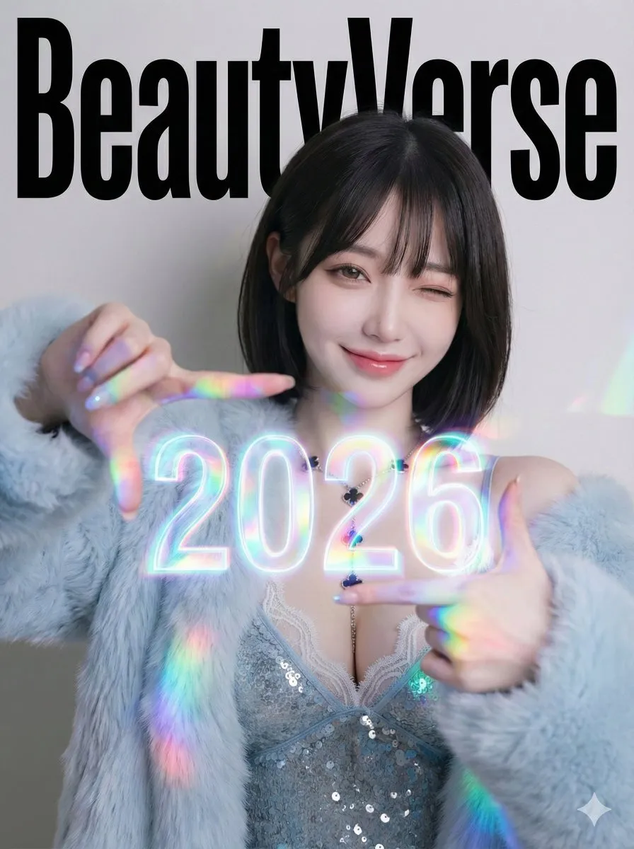 Cheerful Woman BeautyVerse Magazine Cover 2026 Portrait - Portrait, Photography - AI Generated Image