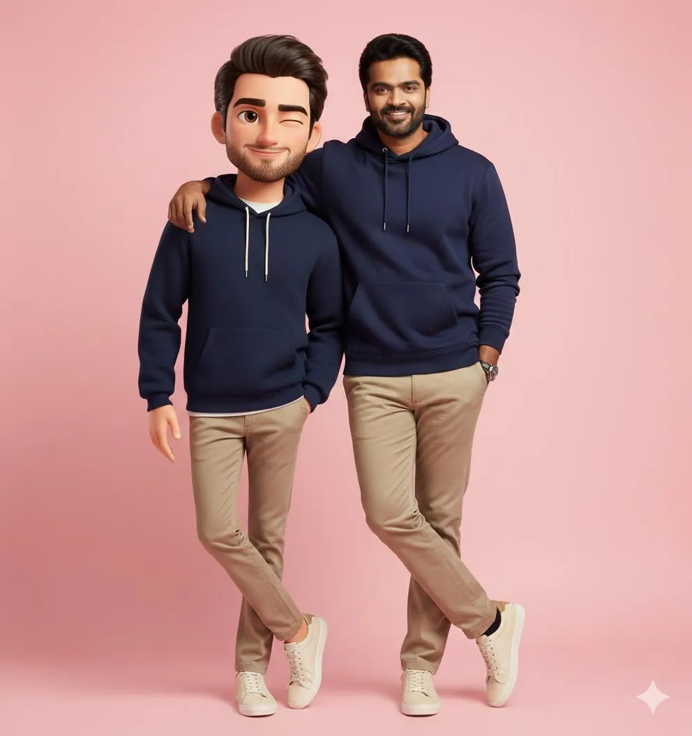 3D Character Design & Man Portrait Matching Outfits - Character, Design - AI Generated Image