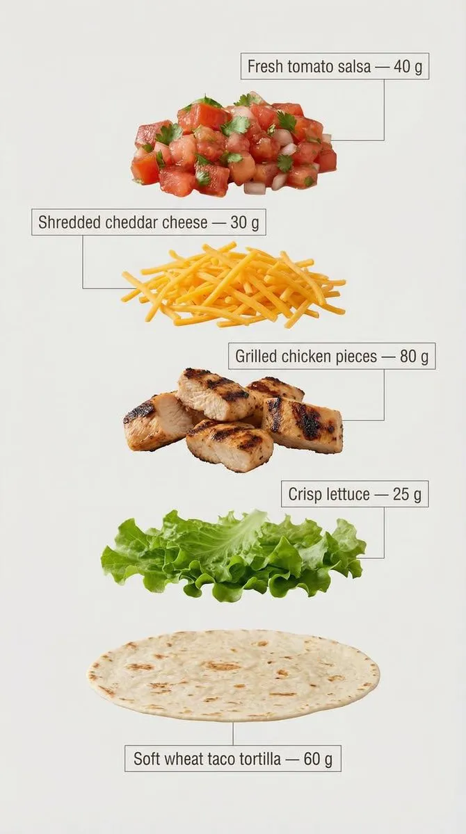 Taco Ingredients Breakdown | Fresh Food Photography - Food, Culinary - AI Generated Image